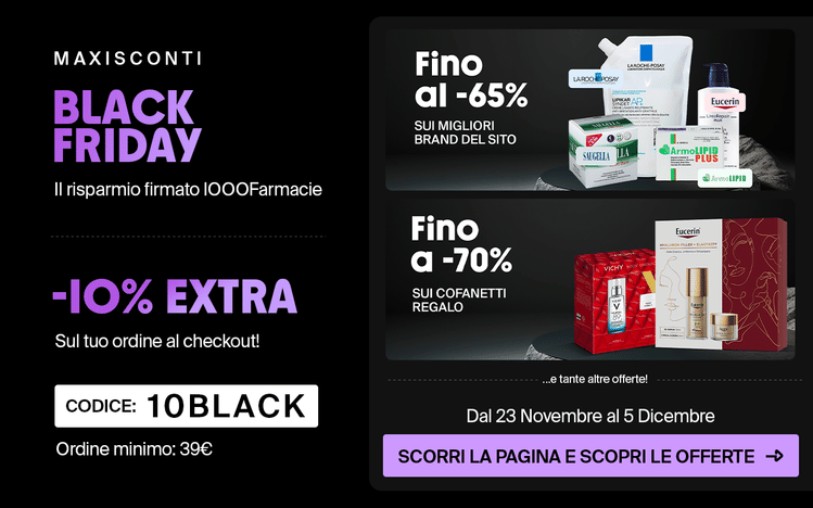 Scopri il Black Friday di 1000Farmacie