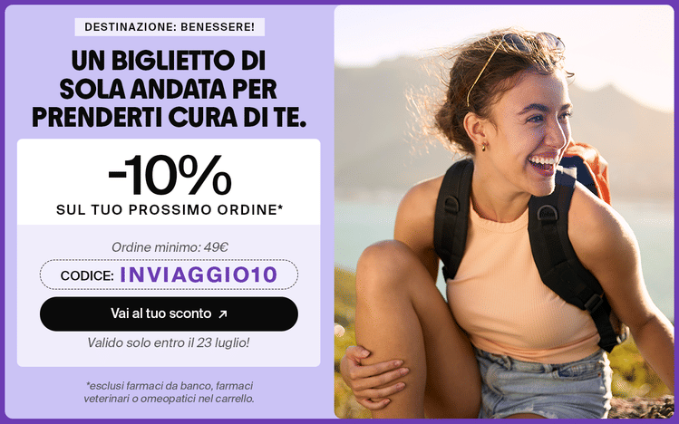 10% di sconto su 49€ di spesa - codice: INVIAGGIO10