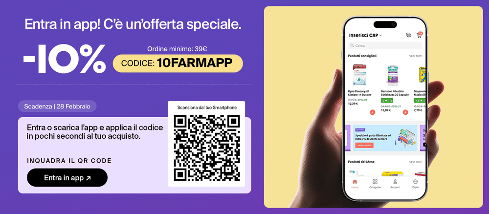 Scarica o apri l'app e ottieni il 10% di sconto!