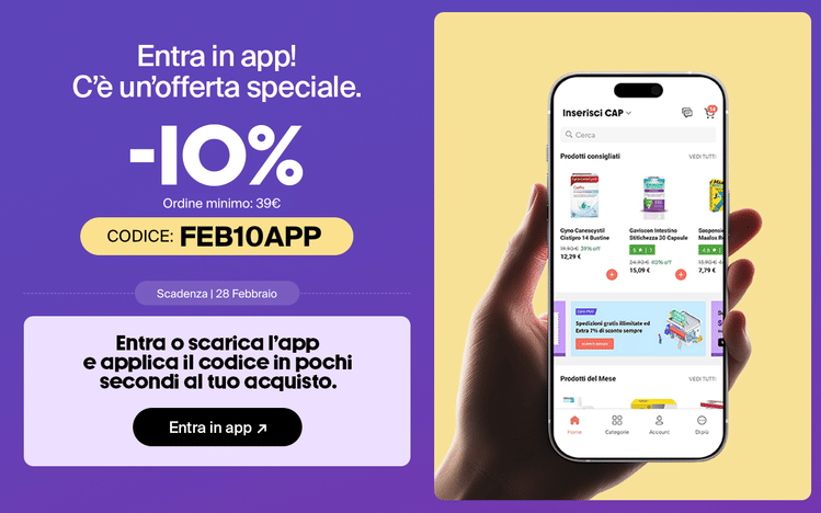 Scarica o apri l'app e ottieni il 10% di sconto!