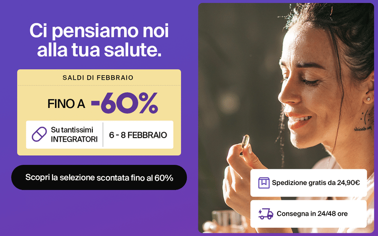 Scopri i saldi fino a -60% sugli integratori