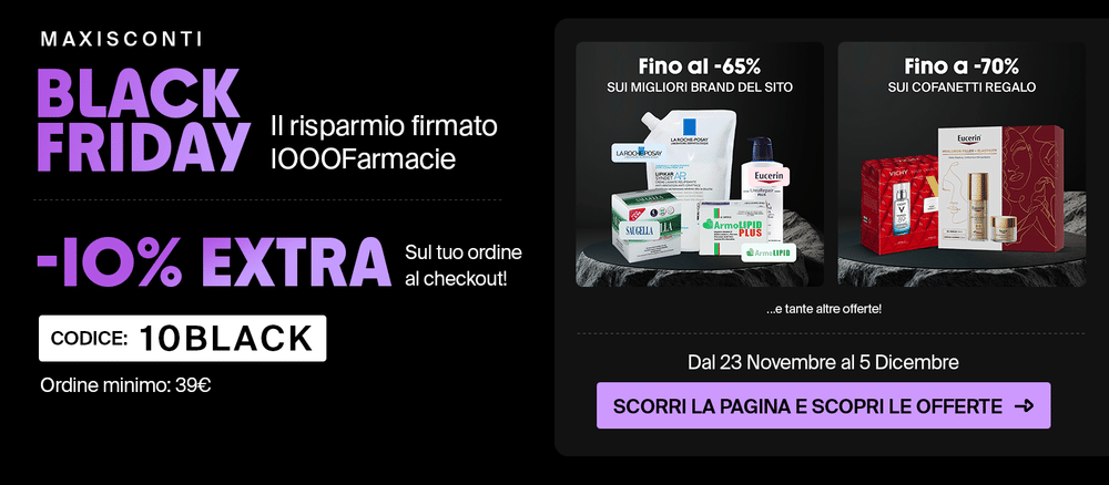 Scopri il Black Friday di 1000Farmacie