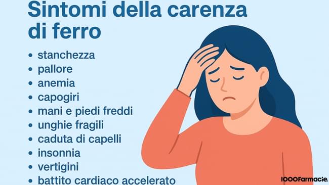 Carenza di ferro: sintomi, cause, rimedi e integratori efficaci