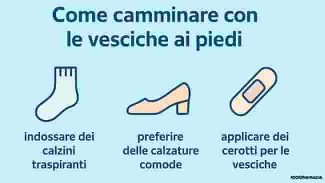 Vesciche e bolle ai piedi: cause, rimedi naturali e come curarle