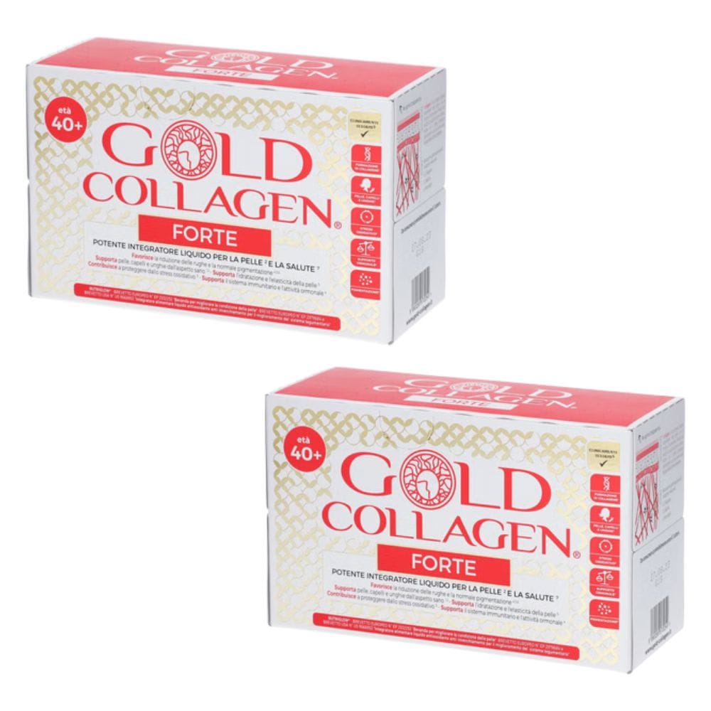 GOLD COLLAGEN FORTE 10 FLACONI PACK X2