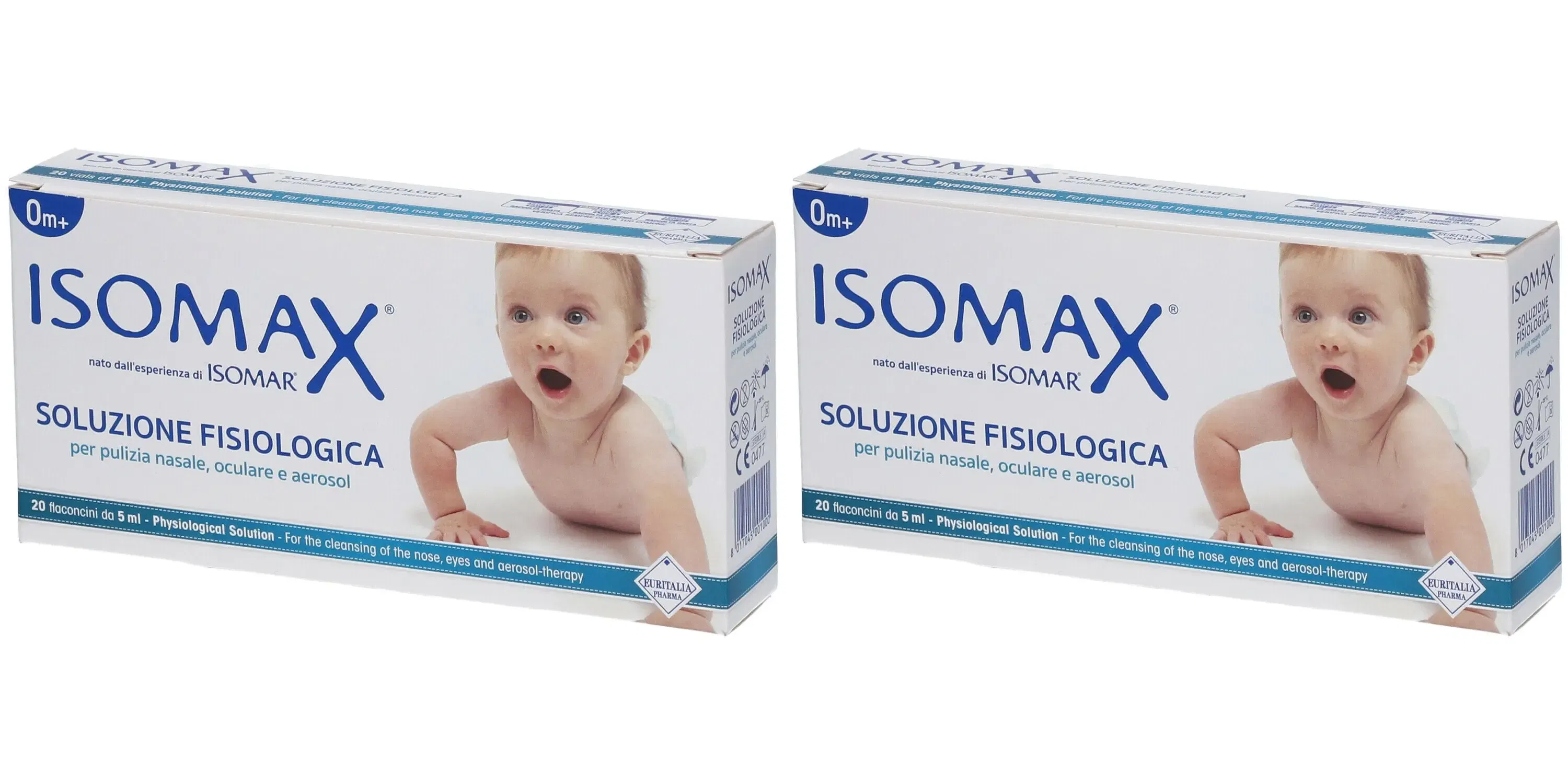 SOLUZIONE FISIOLOGICA NASALE OCULARE AEROSOLTERAPIA 20X5 ML Pack da 2