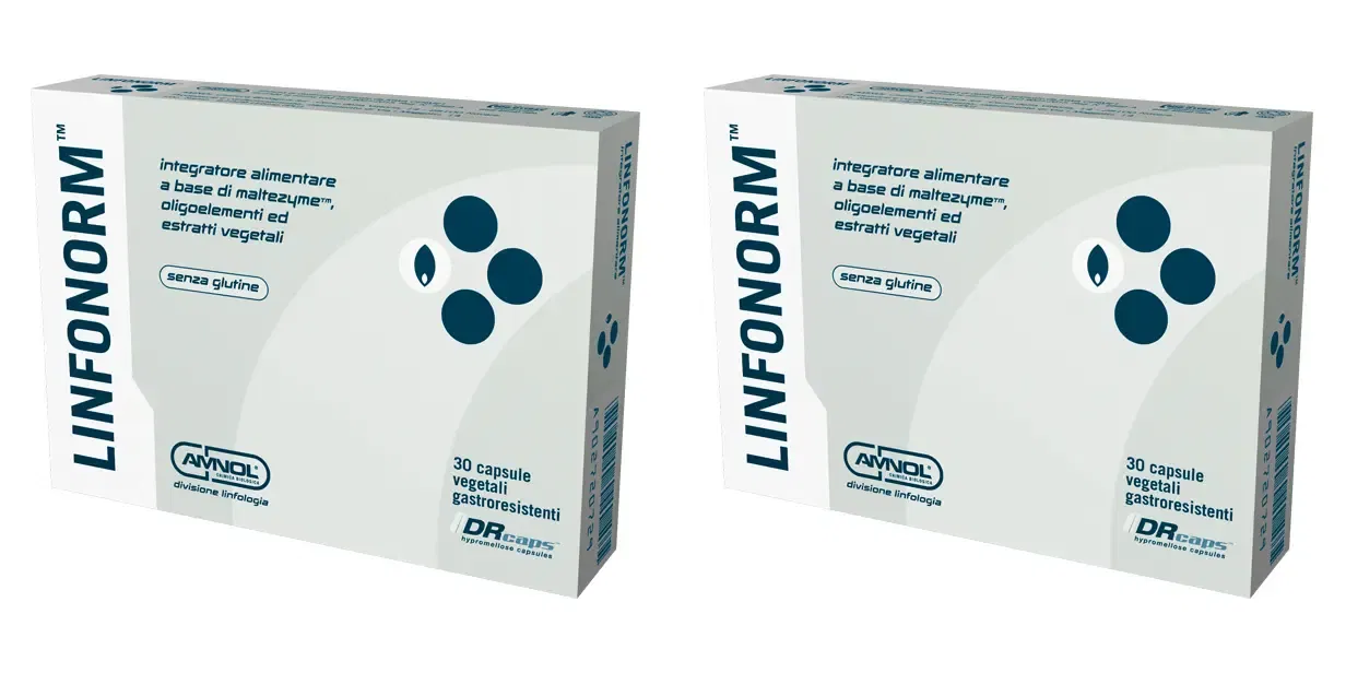 LINFONORM 30 CAPSULE GASTRORESISTENTI Pack da 2