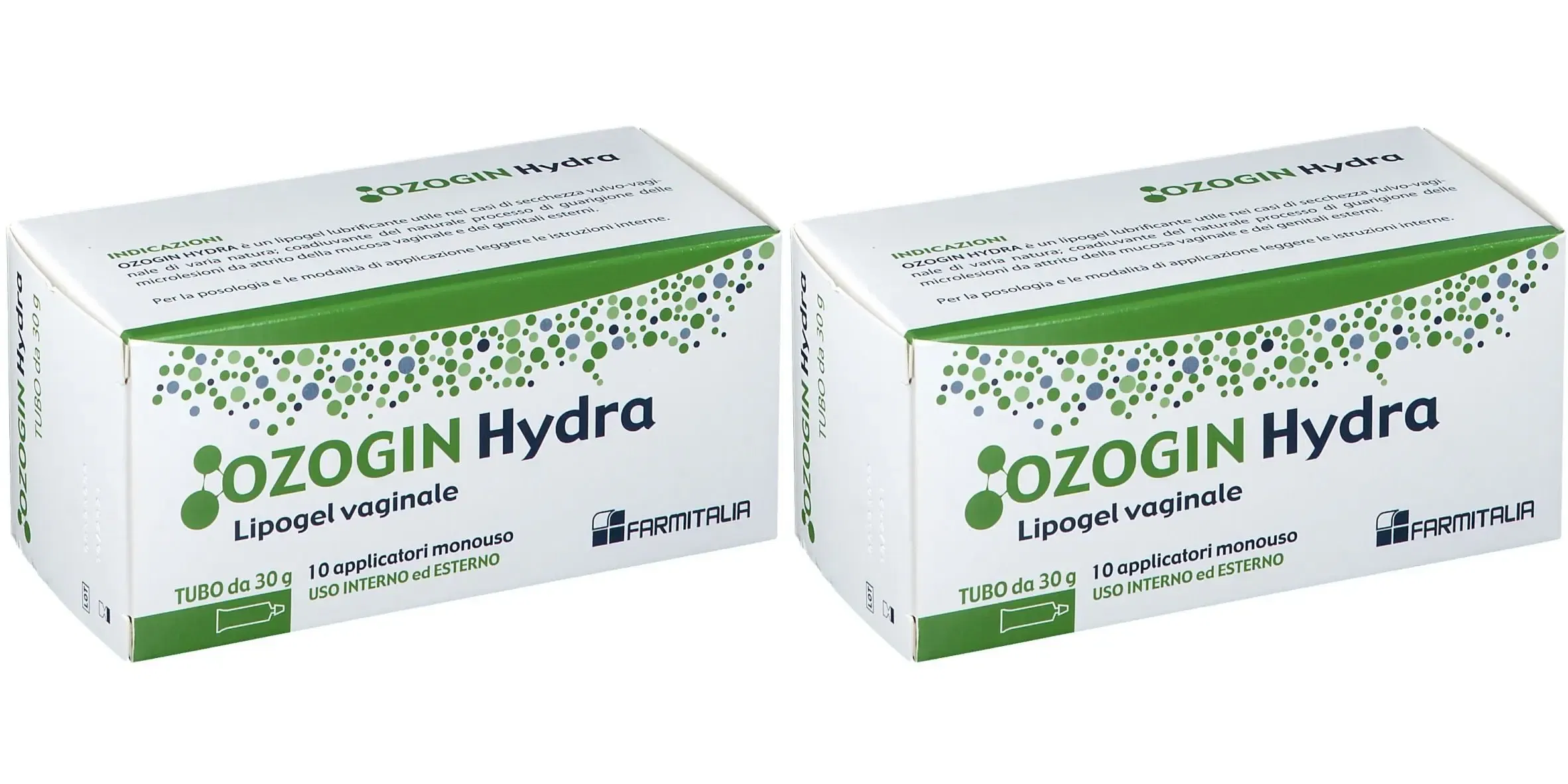 LIPOGEL VAGINALE OZOGIN HYDRA 10 TUBI MONOUSO 30 G Pack da 2