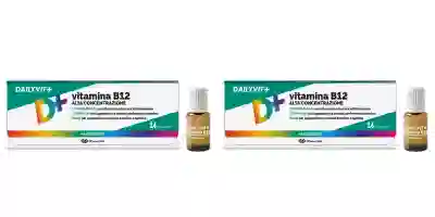 MASSIGEN VITAMINA B12 ALTA CONCENTRAZIONE 14 FLACONCINI Pack da 2