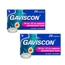 GAVISCON 24 CPR MENTA 500 mg + 267 mg contro bruciore e acidità di stomaco Pack da 2