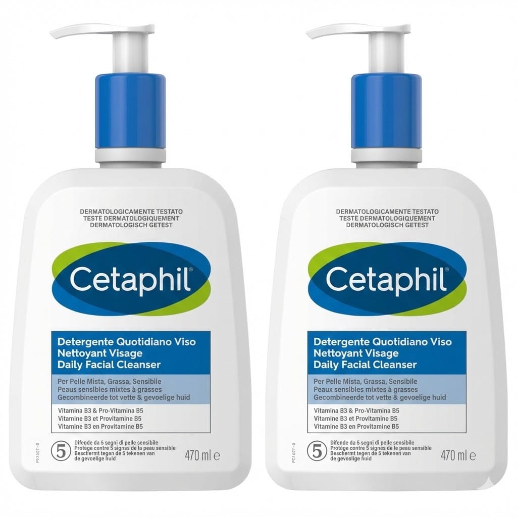 CETAPHIL DETERGENTE QUOTIDIANO VISO 470 ML Pack 2x