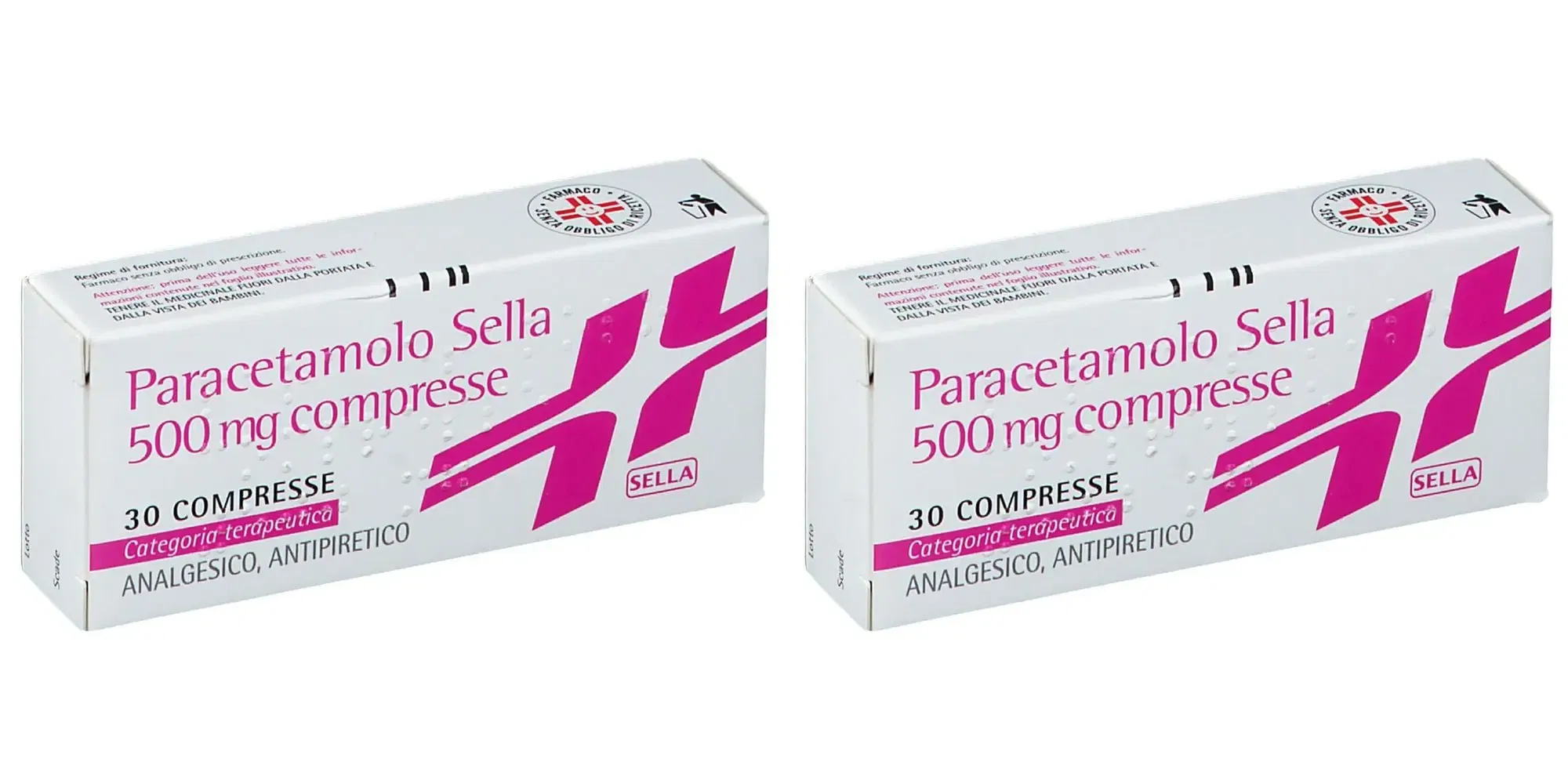 PARACETAMOLO (SELLA) 30 compresse 500 mg Pack da 2