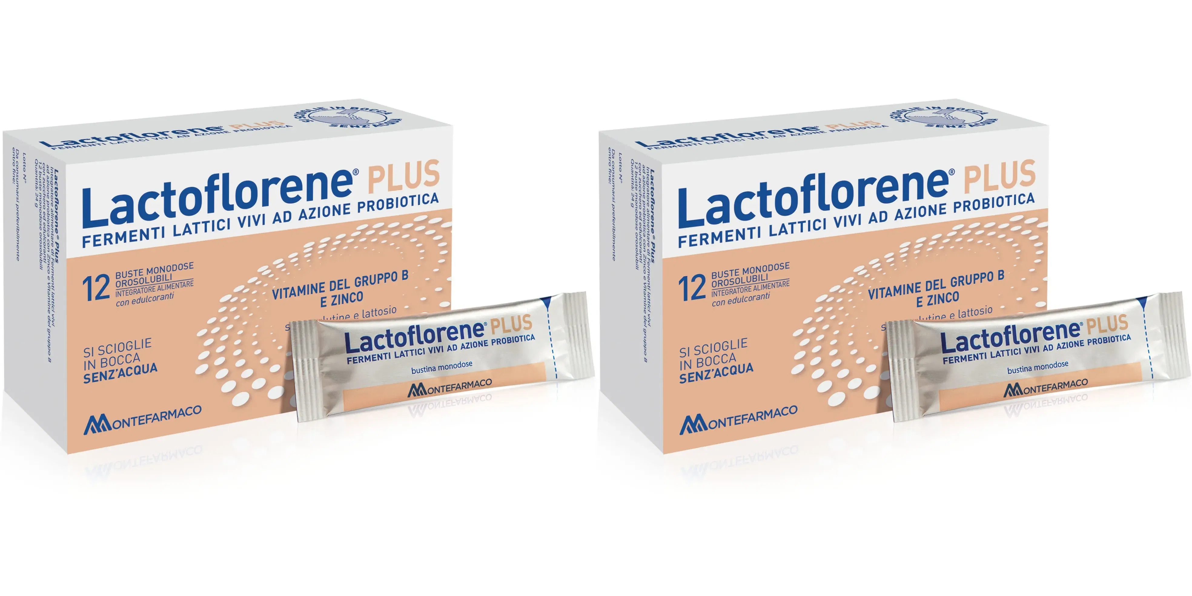 LACTOFLORENE PLUS 12 BUSTINE MONODOSE Pack da 2