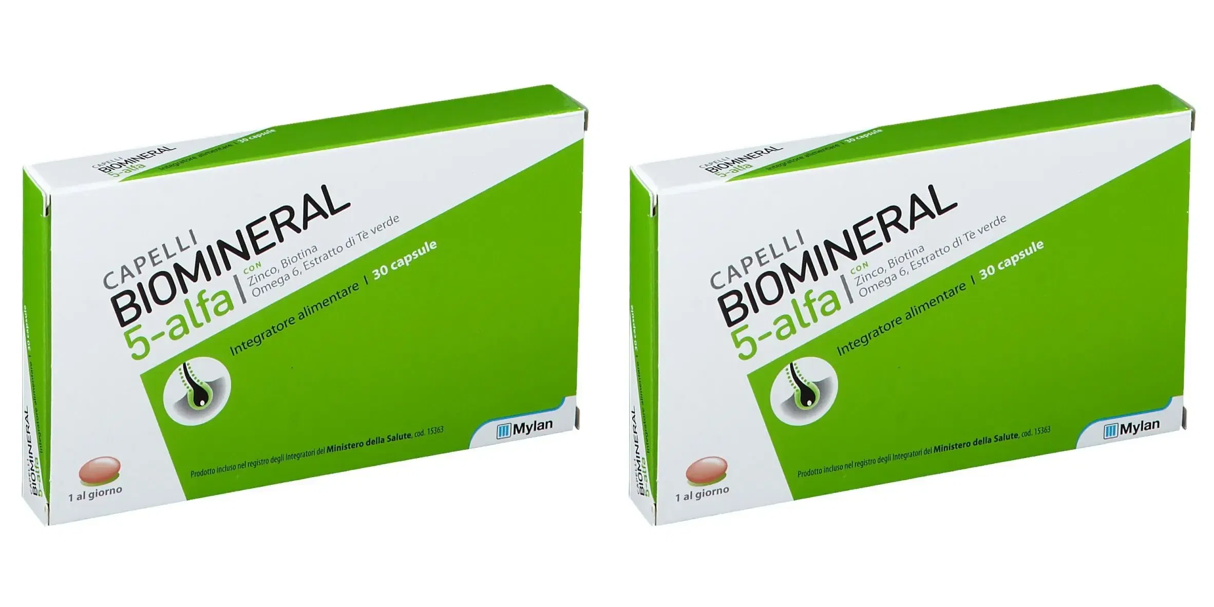 BIOMINERAL 5 ALFA 30 CAPSULE Pack da 2