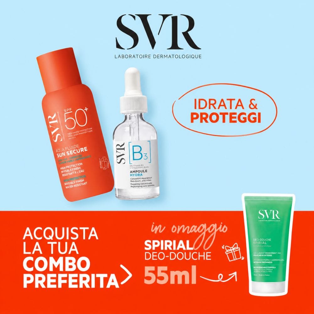 SVR Siero Idratante B3 e Fluido Solare SPF50+