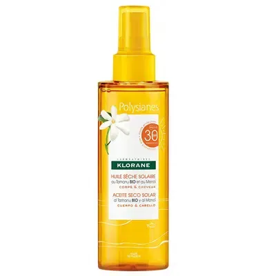Olio solare capelli e shampoo doposole Klorane