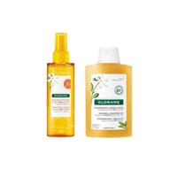 Olio solare capelli e shampoo doposole Klorane