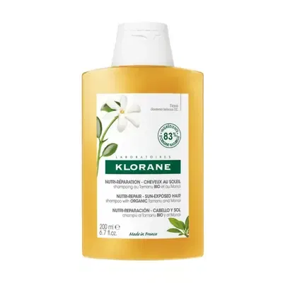 Olio solare capelli e shampoo doposole Klorane