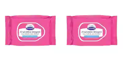 EUPHIDRA AMIDOMIO SALVIETTE 20 PEZZI Pack da 2