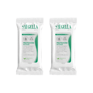 SAUGELLA ATTIVA SALVIETTINE 15 PEZZI Pack X2