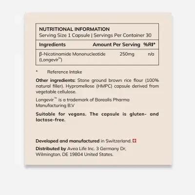 AVEA NAD+ VITALISER 30 Capsule Pack X2