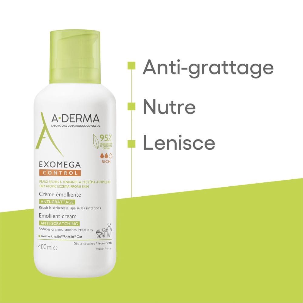 A-Derma Exomega Control Crema emolliente Anti-grattage pack x2