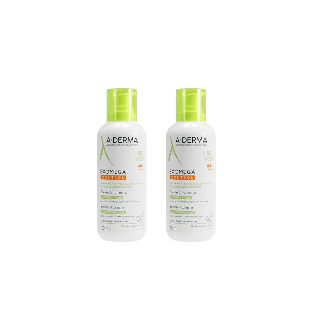 A-Derma Exomega Control Crema emolliente Anti-grattage pack x2