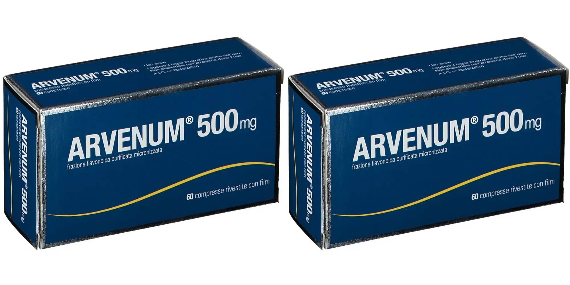 ARVENUM 60 compresse rivestite 500 mg Pack da 2