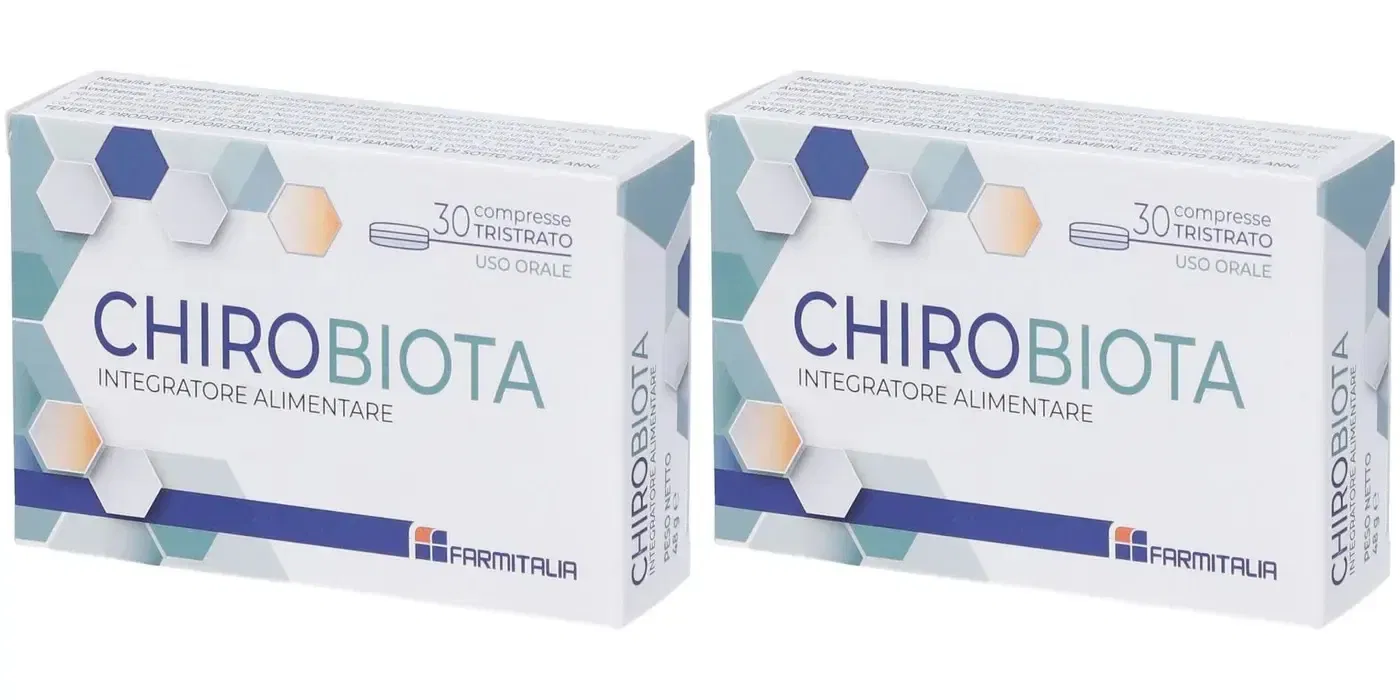 CHIROBIOTA 30 COMPRESSE TRISTRATO Pack da 2