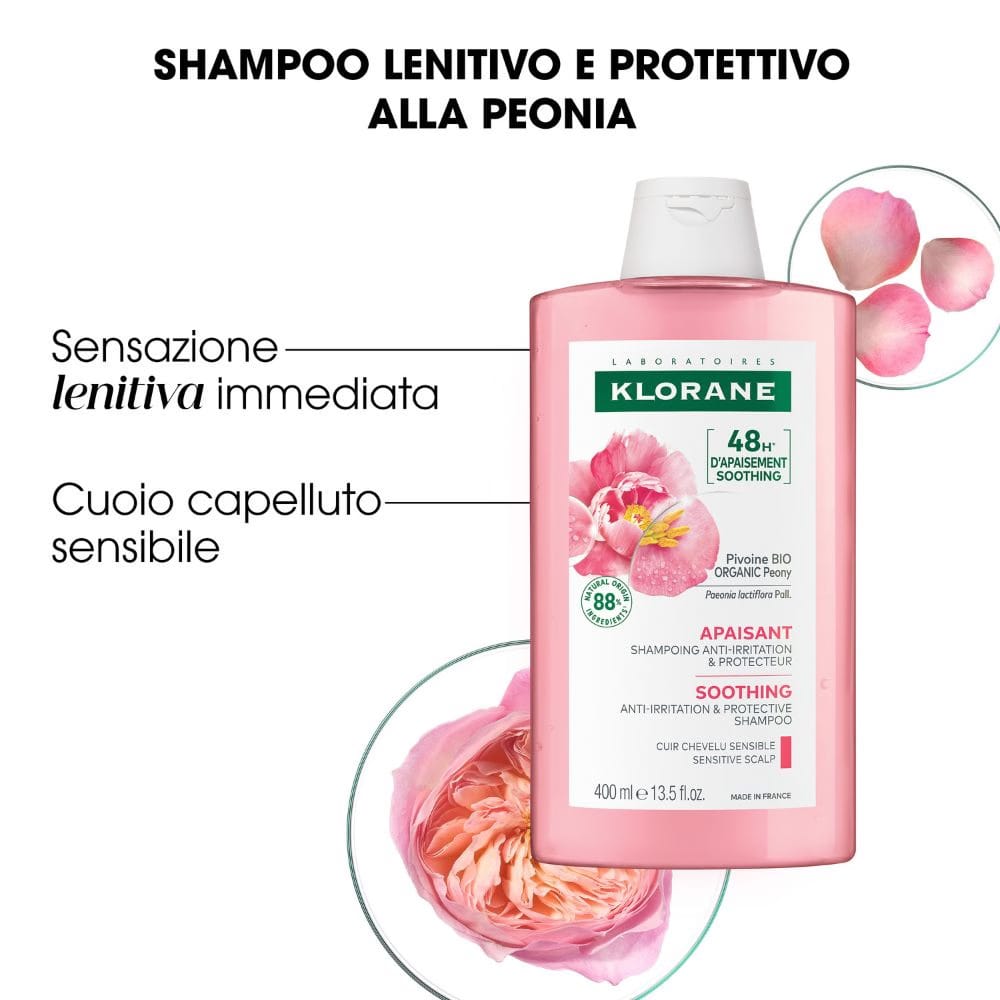 Shampoo peonia Klorane pack x2