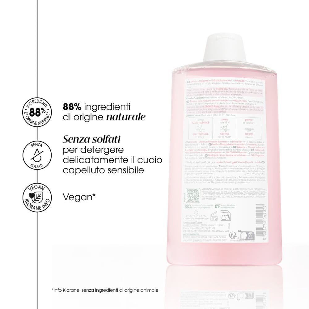 Shampoo peonia Klorane pack x2