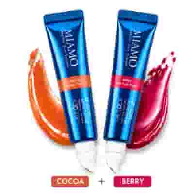Miamo Lip Gloss Aging Defense SPF30 Cocoa + Berry – Duo Gloss Colore Intenso e Luminosità Naturale