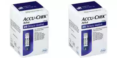 STRISCE MISURAZIONE GLICEMIA ACCU-CHEK AVIVA BRK RETAIL 25 PEZZI Pack da 2