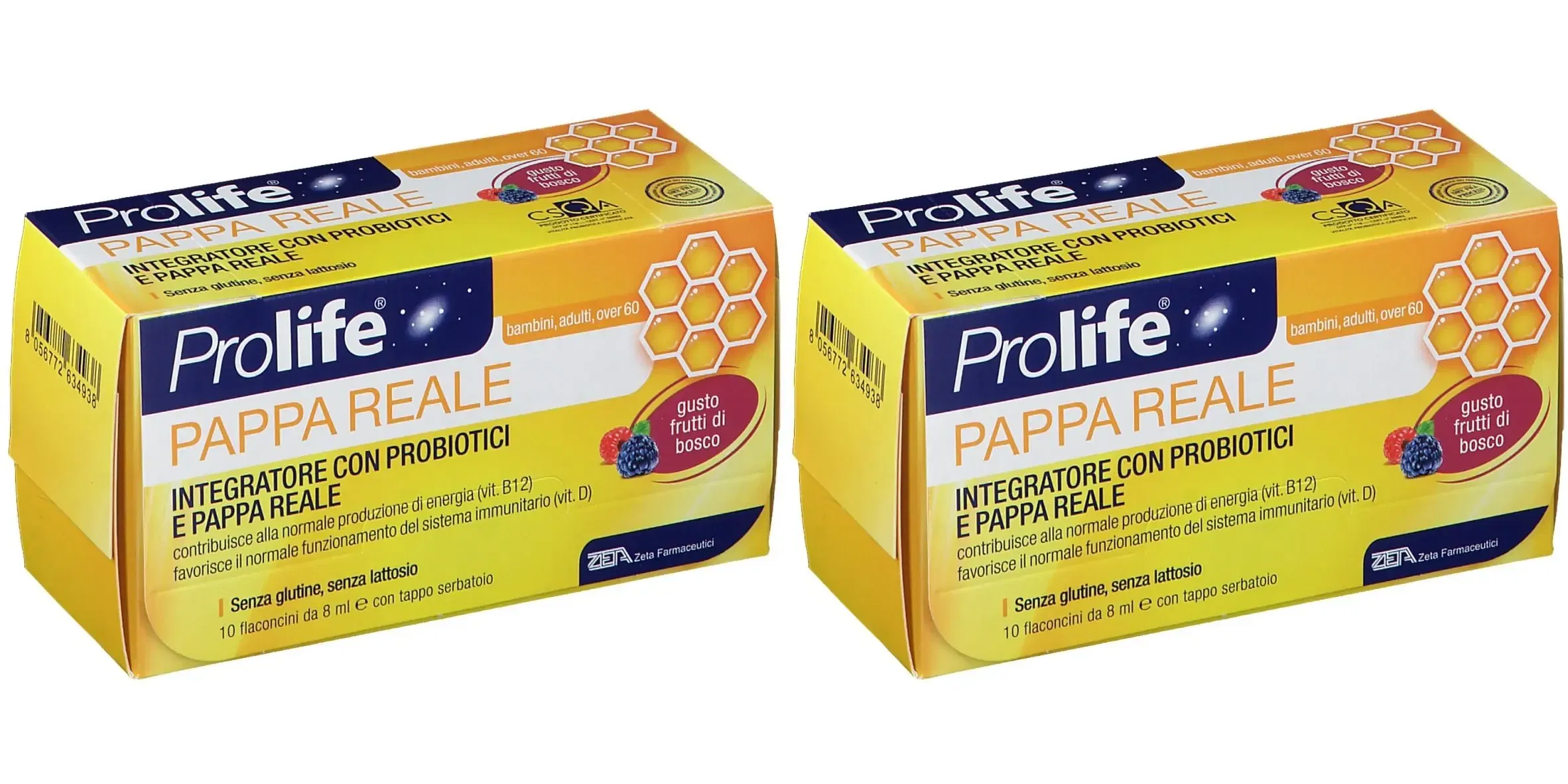 PROLIFE PAPPA REALE 10 FLACONI DA 8 ML Pack da 2