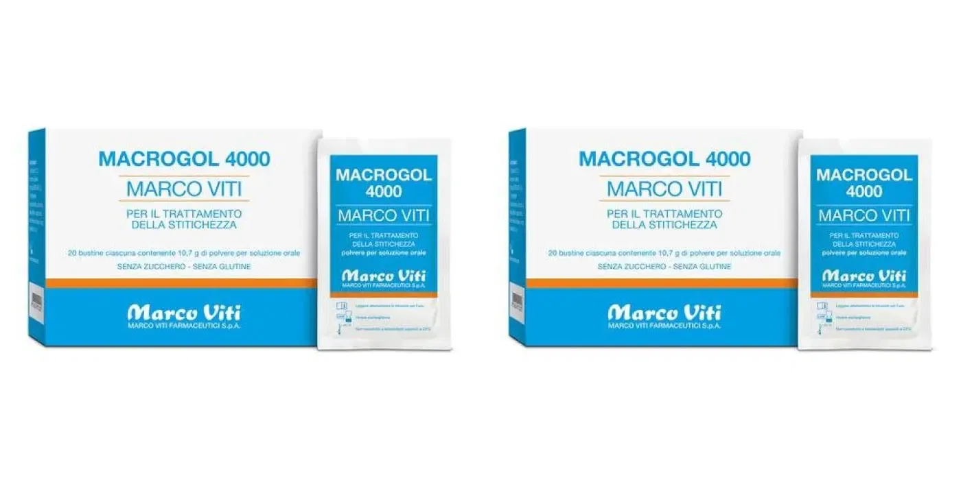 MACROGOL 4000 20 BUSTINE DA 10,7 G Pack da 2