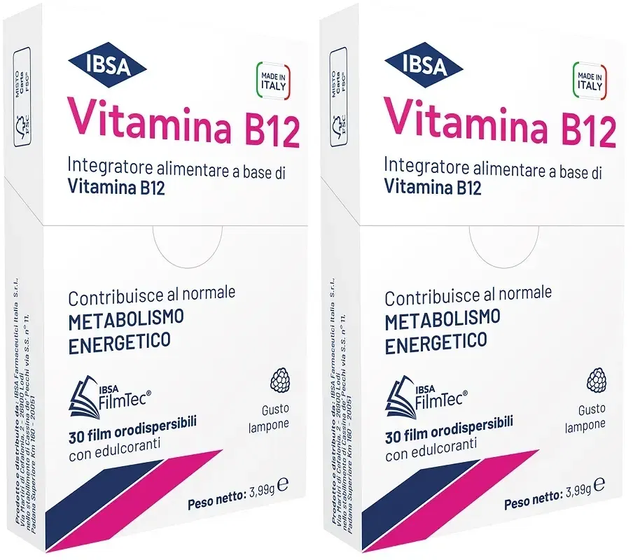 VITAMINA B12 IBSA 30 FILM ORALI Pack da 2