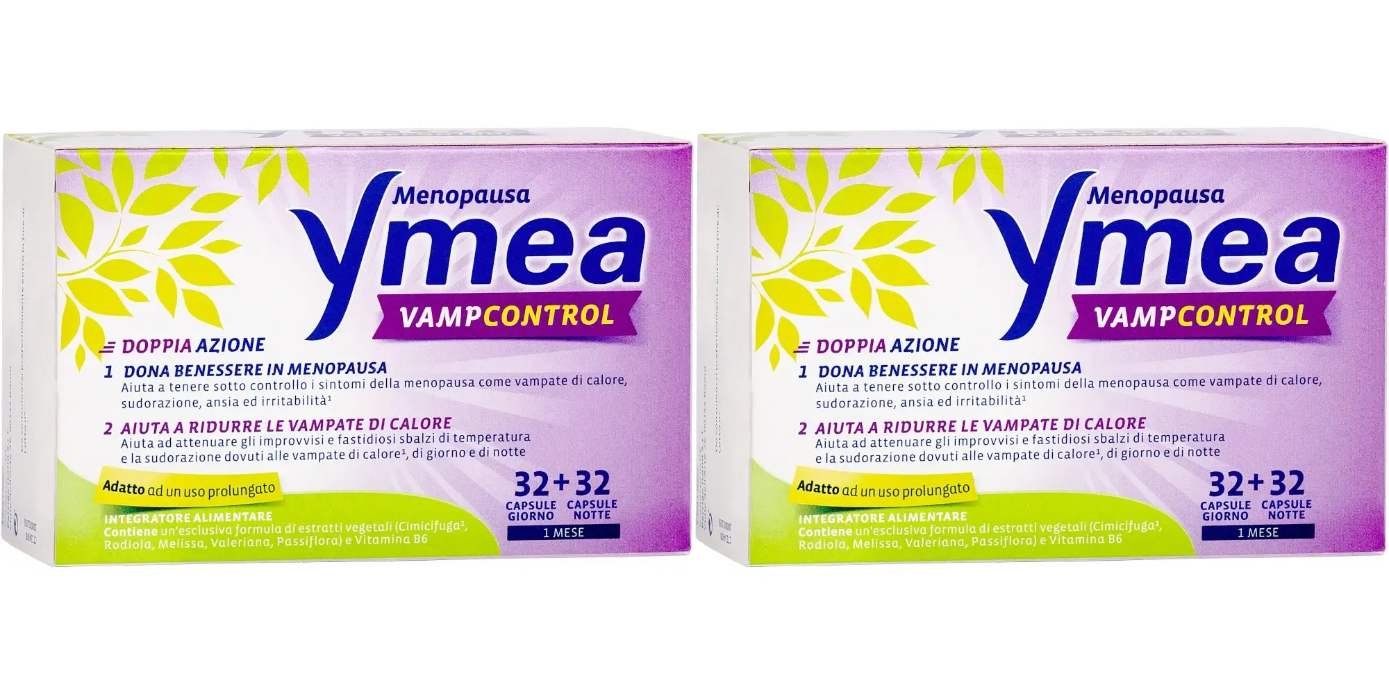 YMEA VAMP CONTROL 64 CAPSULE NUOVA FORMULA Pack da 2