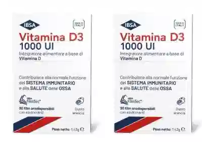 VITAMINA D3 IBSA 1000UI 30 FILM ORODISPERSIBILI Pack da 2
