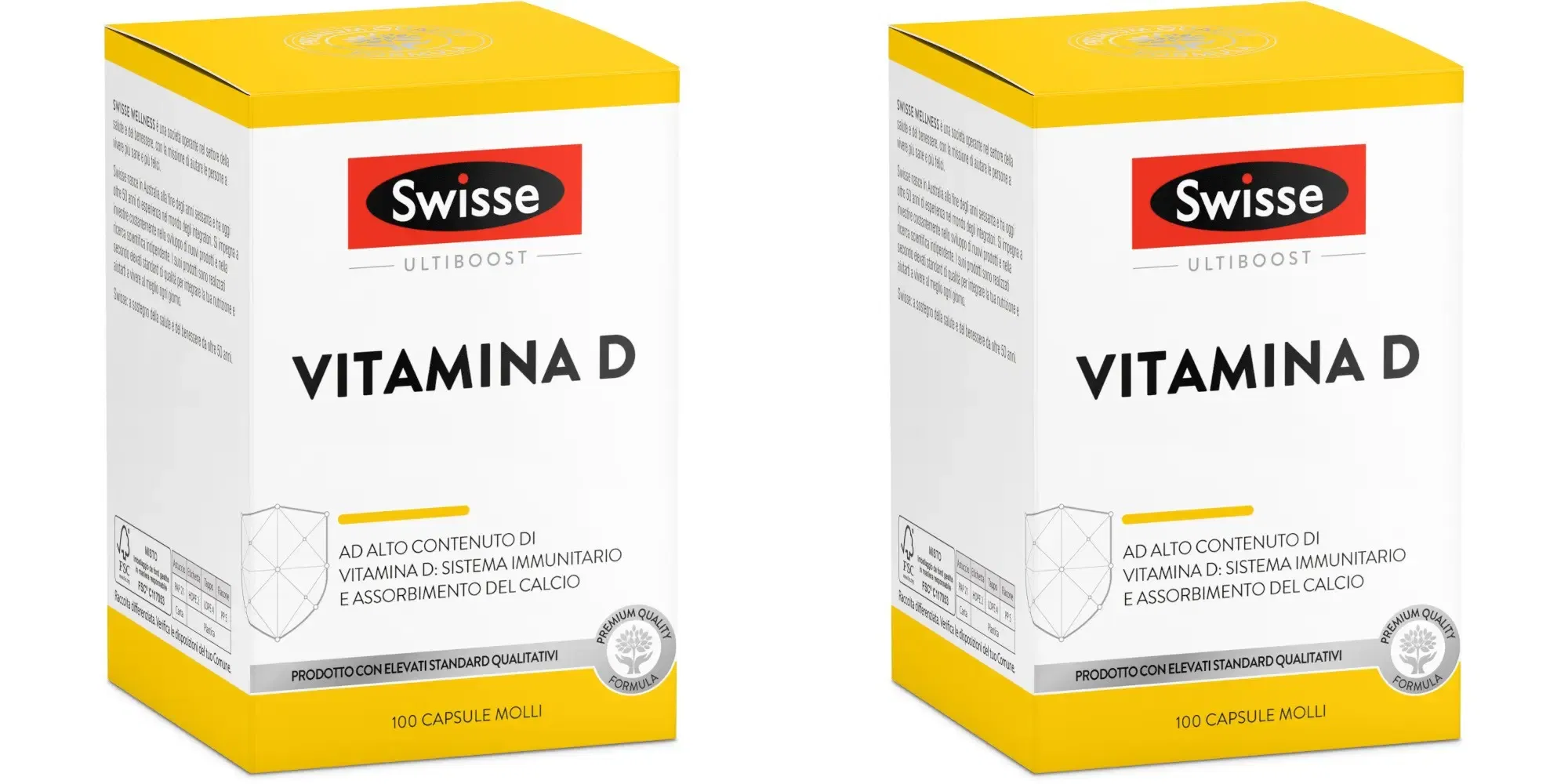SWISSE VITAMINA D 100 CAPSULE MOLLI Pack da 2