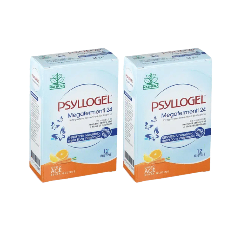 PSYLLOGEL MEGAFERMENTI 24 ACE 12 BUSTE 3 G Pack X2