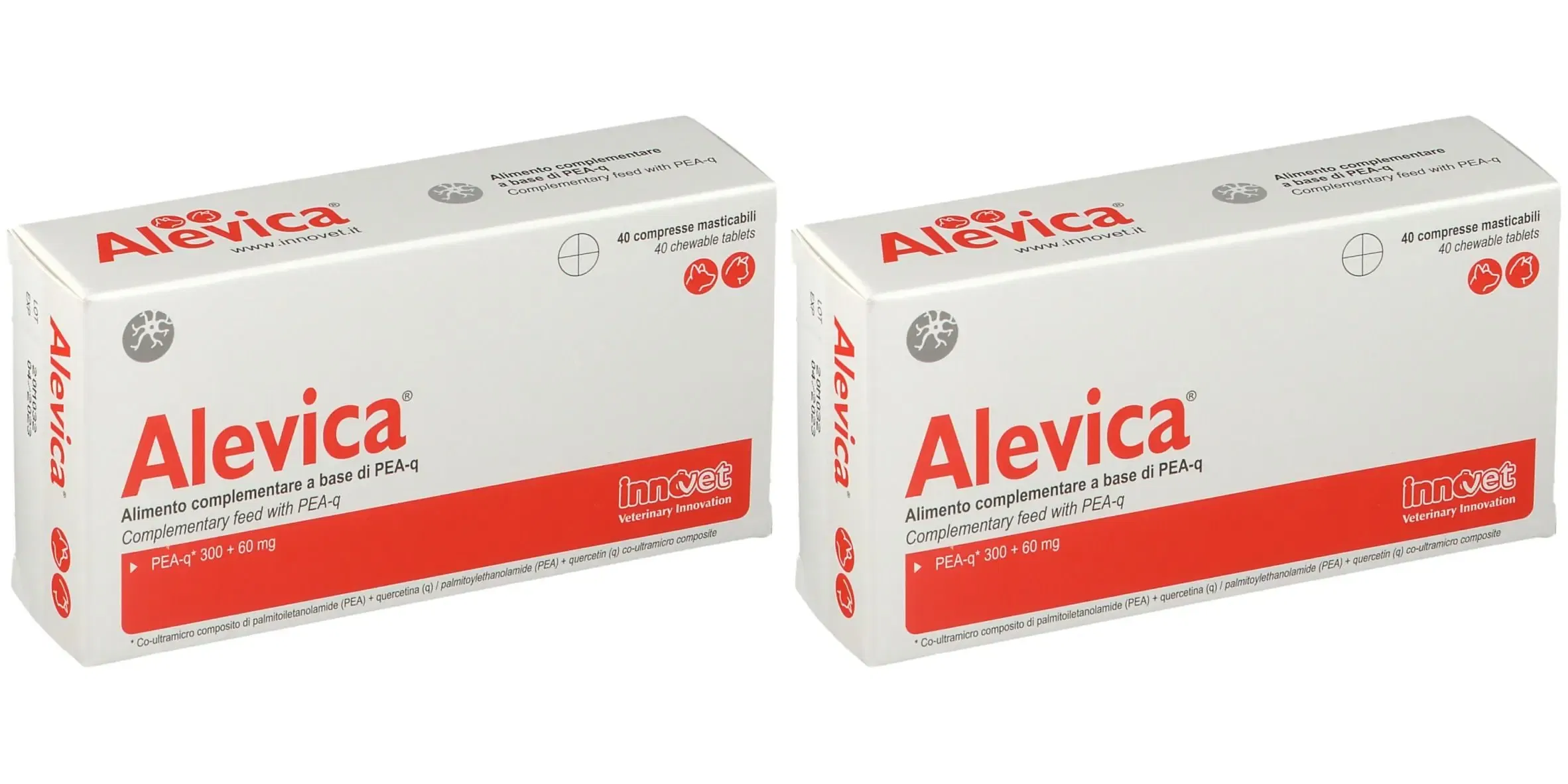 ALEVICA 40 COMPRESSE MASTICABILI Pack da 2