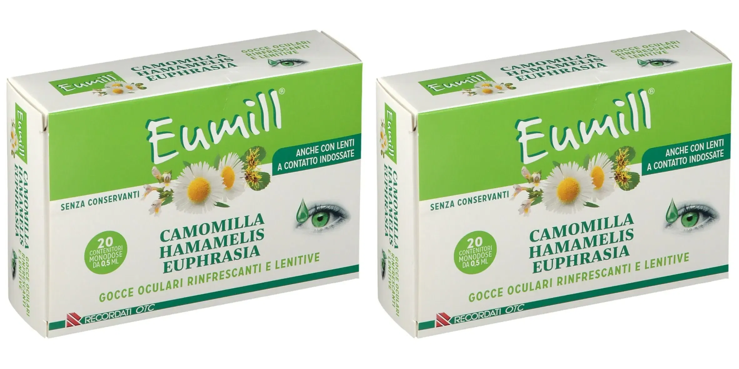 EUMILL GOCCE OCULARI 20 FLACONCINI MONODOSE 0,5 ML Pack da 2