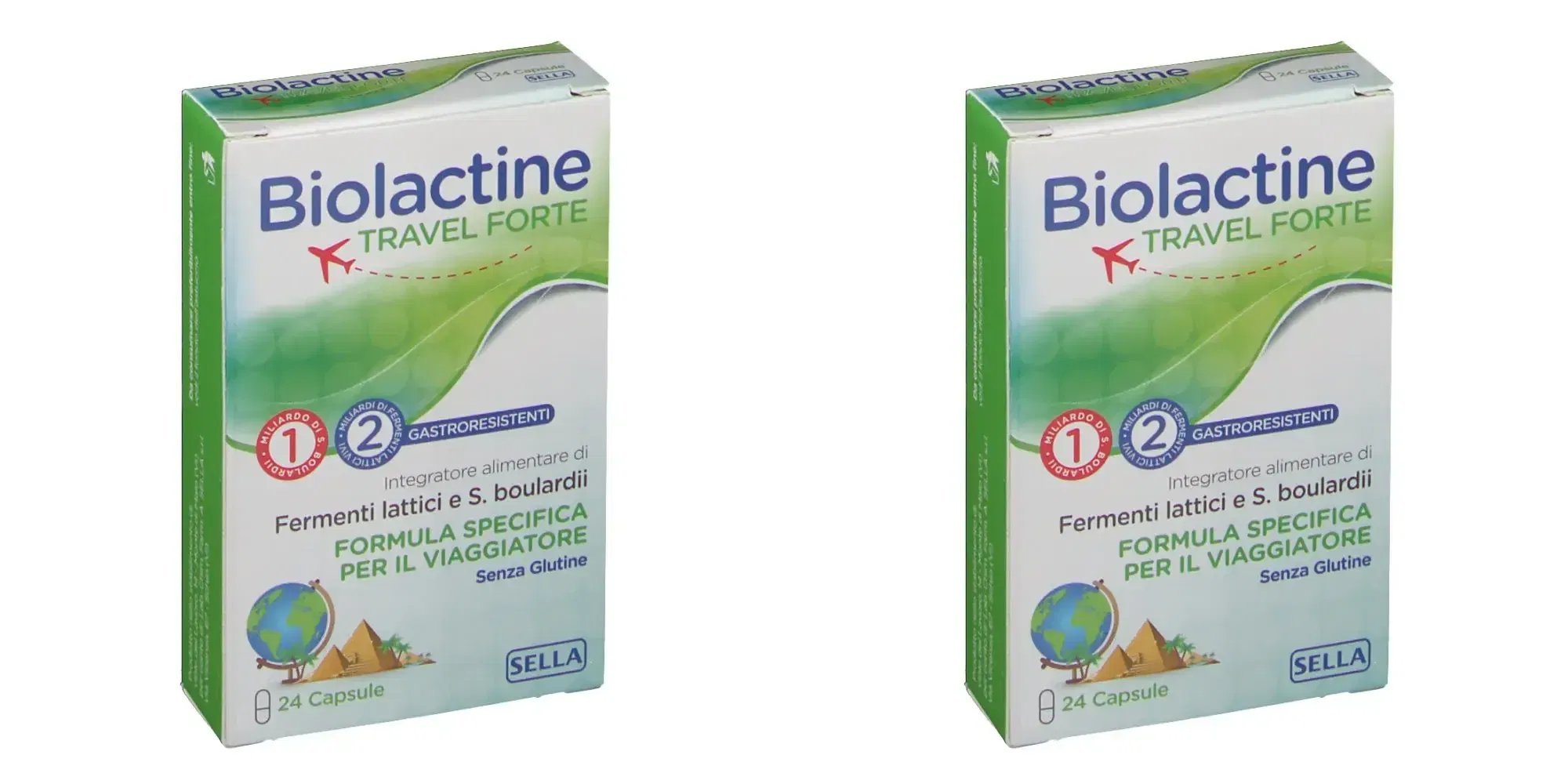 BIOLACTINE TRAVEL FORTE 24 CAPSULE Pack da 2