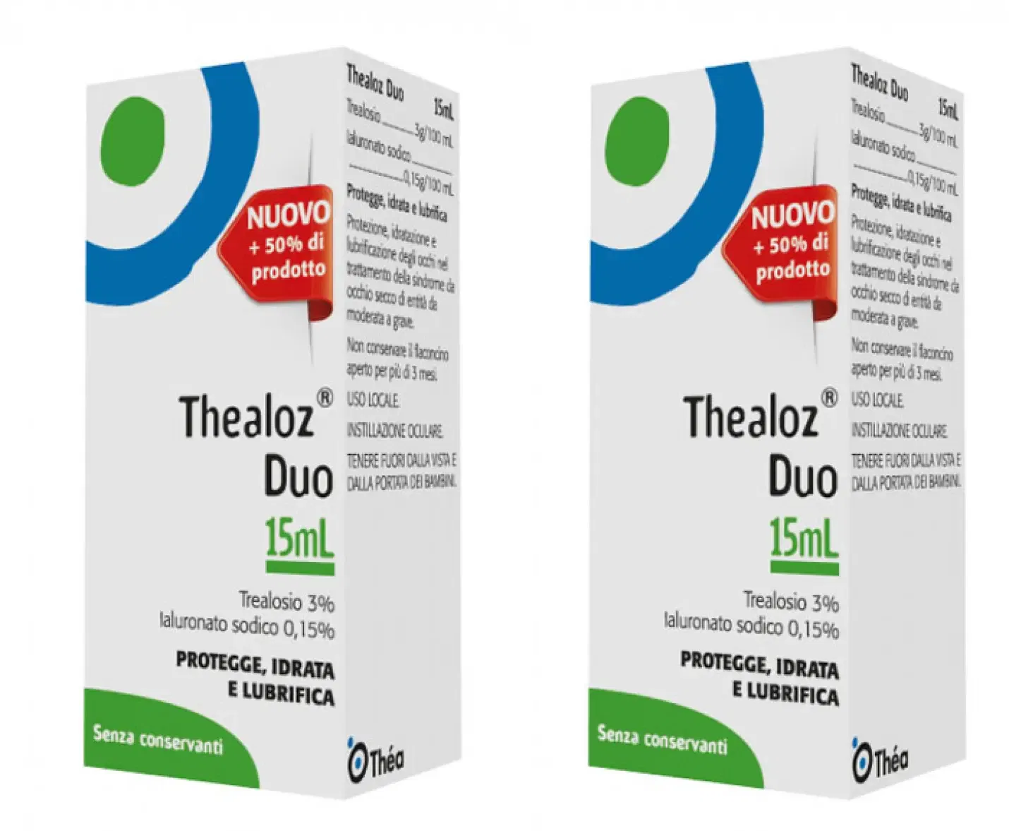 THEALOZ DUO SOLUZIONE OFTALMICA FLACONE 15 ML Pack da 2