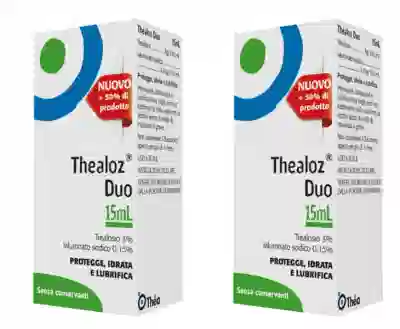 THEALOZ DUO SOLUZIONE OFTALMICA FLACONE 15 ML Pack da 2