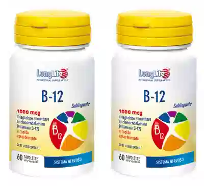 LONGLIFE B12 1000 MCG 60 TAVOLETTE Pack da 2