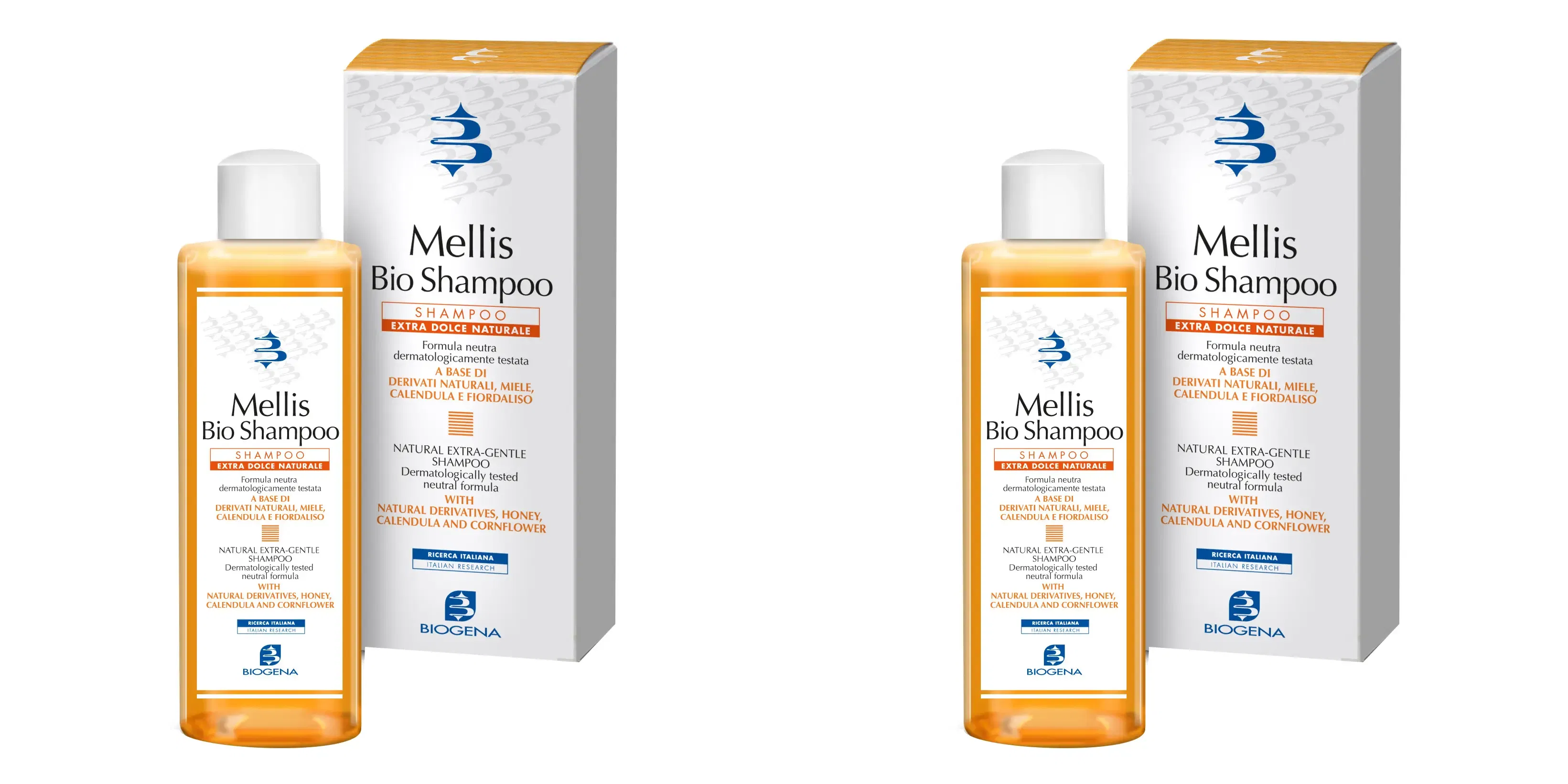 MELLIS BIO-SHAMPOO 200 ML Pack da 2