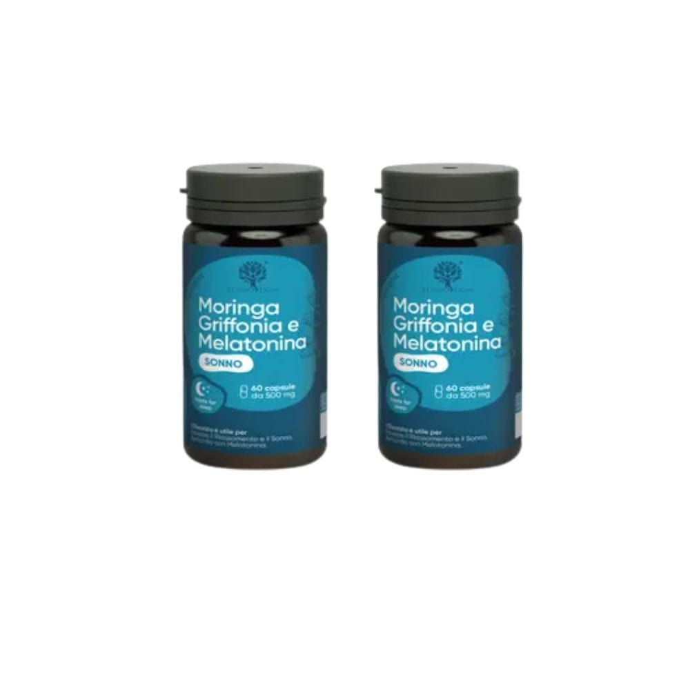 Integratore Sonno Moringa e Melatonina PACK X2