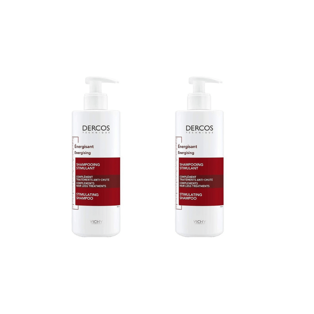 DERCOS SHAMPOO ENERGIZZANTE 400 ML  PACK X2
