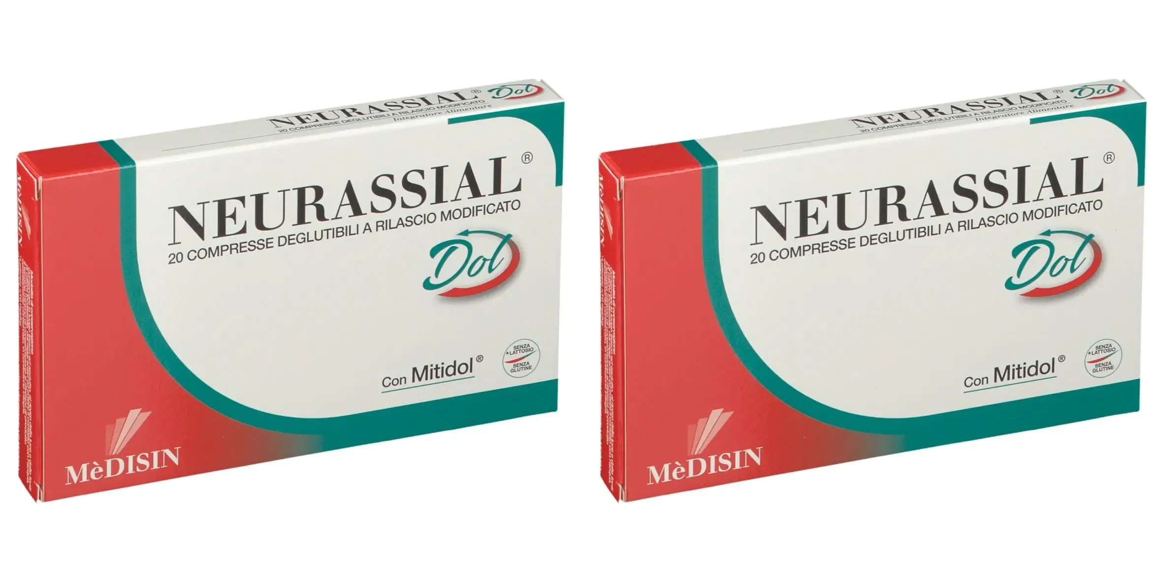 NEURASSIAL DOL 20 COMPRESSE DEGLUTIBILI A RILASCIO MODIFICATO Pack da 2